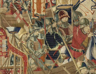 Arazzo che mostra le conquiste del re Alfonso V del Portogallo da Flemish School
