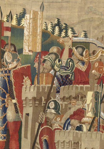 Arazzo che mostra le conquiste del re Alfonso V del Portogallo da Flemish School