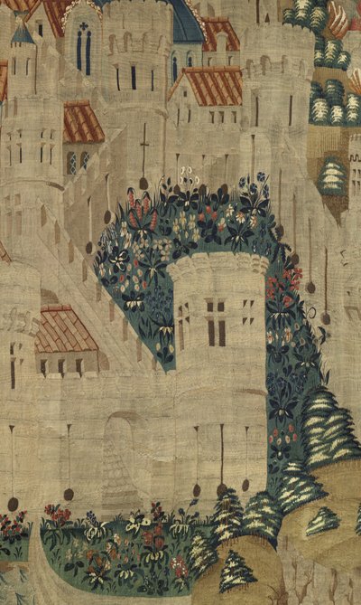 Arazzo che mostra le conquiste del re Alfonso V del Portogallo da Flemish School