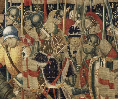 Arazzo che mostra le conquiste del re Alfonso V del Portogallo da Flemish School