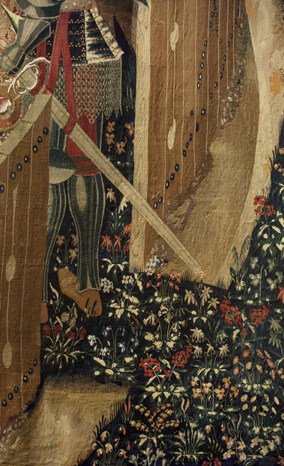 Arazzo che mostra le conquiste del re Alfonso V del Portogallo da Flemish School