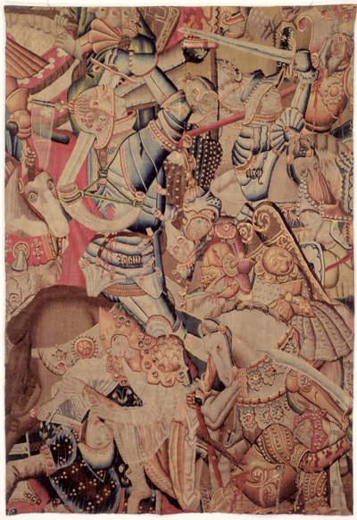 La battaglia di Roncisvalle, dalla Storia di Carlo Magno da Flemish School
