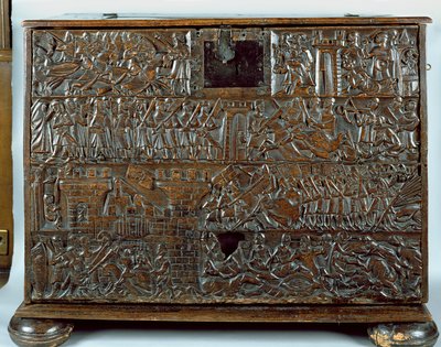 Il baule di Courtrai che raffigura scene della Battaglia degli Speroni d