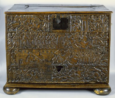 Il baule di Courtrai che raffigura scene della Battaglia degli Speroni d
