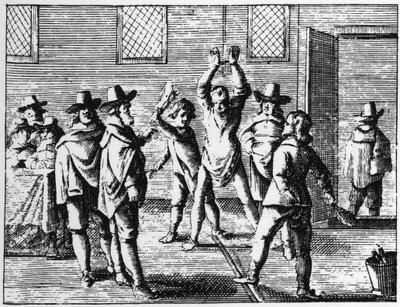 Stregoneria frustata dai bambini - Incisione del 1725 in “La stregoneria smascherata” (