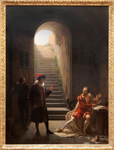 La Coppa in prigione visitata da Montaigne, c.1822 da Fleury François Richard