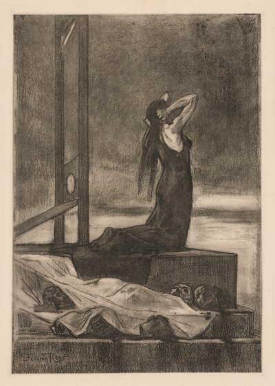 Pena capitale: Il dolore della morte, c. 1880 da Félicien Rops