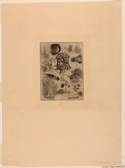 La planche de Tzigane da Félicien Rops