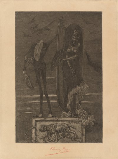 Il vizio supremo: Frontespizio da Félicien Rops