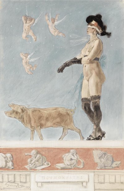 Pornokrates La Dame au cochon da Félicien Rops