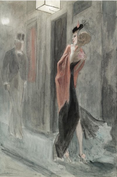 Angolo di strada, le quattro del mattino Parodia umana da Félicien Rops