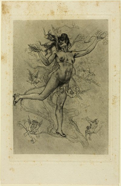 La Foglia di Vite da Félicien Rops