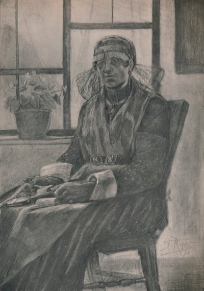 La Merlettaia, 1946 da Félicien Rops