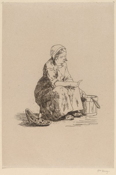 La piccola pelatrice di patate da Félicien Rops