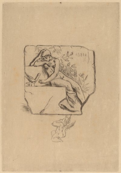 Il Passero di Lesbie da Félicien Rops