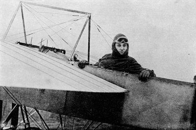 Gustav Hamel, vincitore della prima gara aerea per Brighton, 1911-1933 da Flight Photo