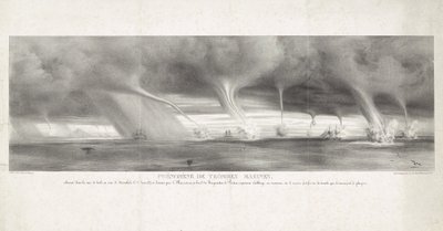 Trombe marine al largo della Sicilia, 1827 da Félix Achille Beaupoil Saint Aulaire