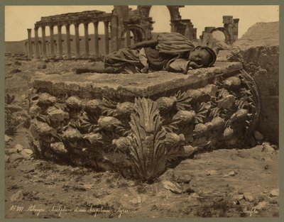 Veduta della Grande Colonnata, Palmira, c.1875 (stampa all