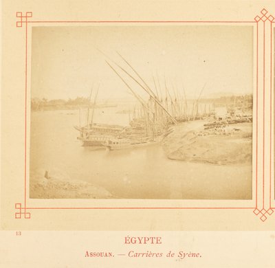 Assuan. - Cave di Syene. da Félix Bonfils
