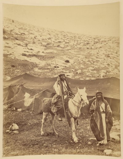 Beduini di Moab da Félix Bonfils