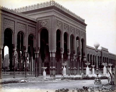 Palazzo Gazirah al Cairo da Félix Bonfils