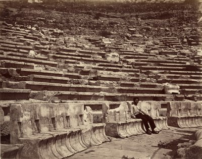 Interno, Teatro di Dionisio, Atene da Félix Bonfils