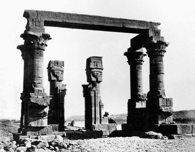 Chiosco di Qertassi, Nubia, Egitto, 1878 da Félix Bonfils