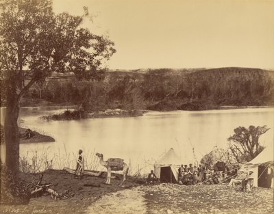 Le Jourdain [Il fiume Giordano] da Félix Bonfils