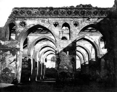 Rovine della moschea, Il Cairo, Egitto, 1878 da Félix Bonfils