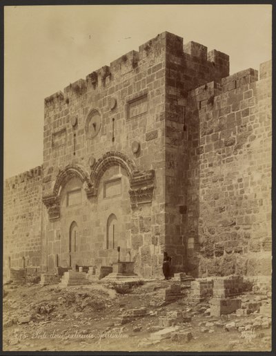 Porta dorata esterna: Gerusalemme da Félix Bonfils