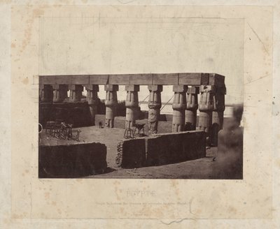 Resti del tempio di Luxor da Félix Bonfils