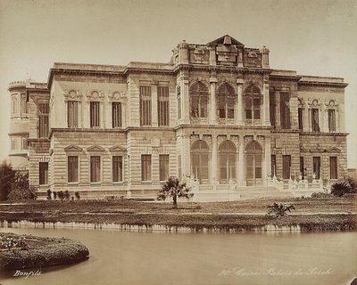 Il Palazzo di Giza al Cairo, Egitto da Félix Bonfils