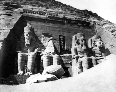 Il Tempio di Abu Simbel, Nubia, Egitto, 1878 da Félix Bonfils