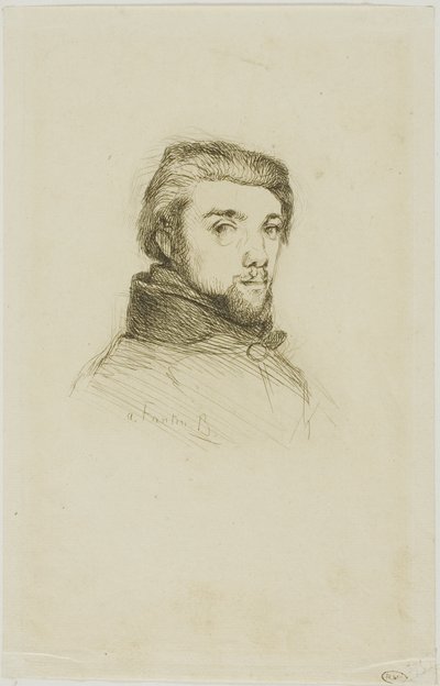 Ritratto di Fantin-Latour da Félix Henri Bracquemond