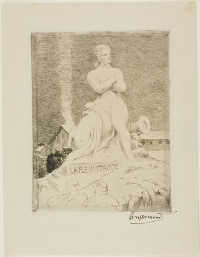 La statua della Resistenza di Falguière, quarta lastra di L