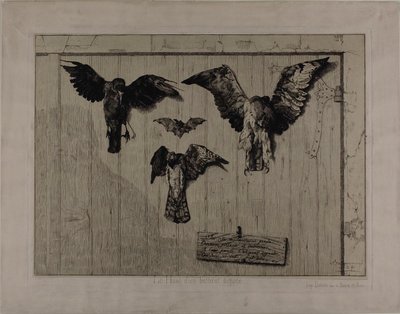 La parte superiore di una porta da Félix Henri Bracquemond