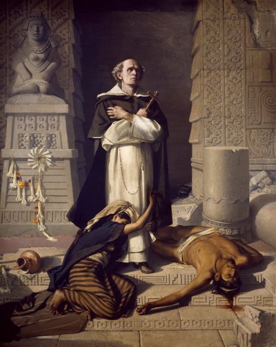 Padre Bartolomeo de Las Casas, difensore dei nativi americani da Félix Parra