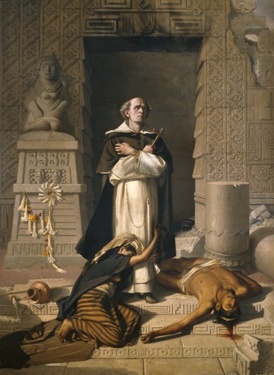 Frate Bartolome de Las Casas difensore degli indiani da Félix Parra