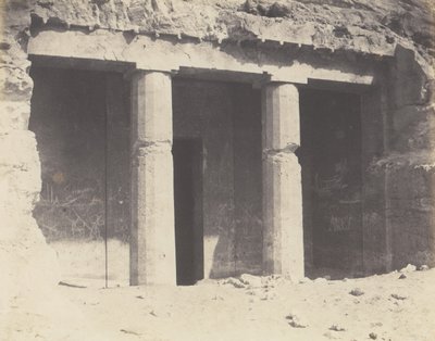 Béni-Haçan, Architettura Ipogea - Tomba di Névothph, 1851-52, stampato 1853-54 da Félix Teynard