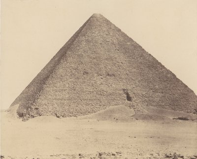Djizeh Necropoli di Menfi, Piramide di Cheope Grande Piramide, 1851-52, stampato 1853-54 da Félix Teynard