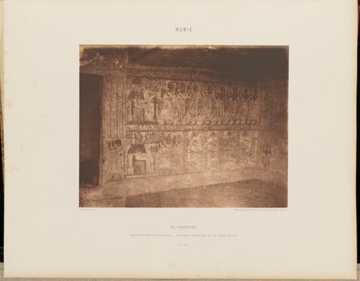 El-Fourdjeh. Architettura ipogea - Pittura interna della parete destra da Félix Teynard