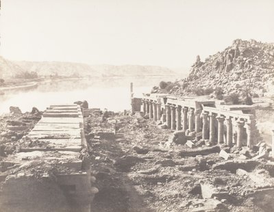 Ile de Fileh Philæ, Vue Générale Prise du Point I, Sur La Plateforme... da Félix Teynard