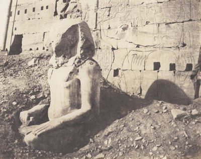 Karnak Tebe, Terzo Pilone - Colosso di Spath Calcareo da Félix Teynard