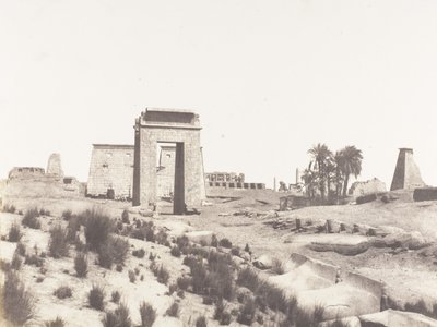 Karnak Tebe, Veduta generale delle rovine presa dal punto B, 1851-52, stampato 1853-54 da Félix Teynard