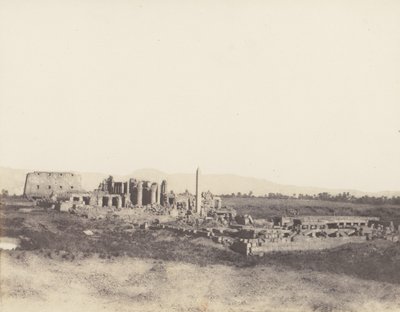 Karnak Tebe, vista generale delle rovine presa da sud-est da Félix Teynard
