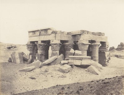 Kôm-Ombou Ombos, Vista Generale delle Rovine, 1851-52, stampato 1853-54 da Félix Teynard