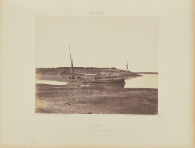 Louksor. Il Piccolo Braccio del Nilo - Barque de Voyageurs da Félix Teynard
