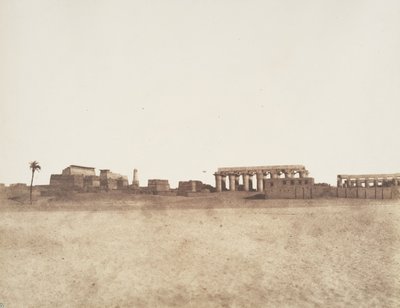Louksor Tebe, vista generale delle rovine da Félix Teynard