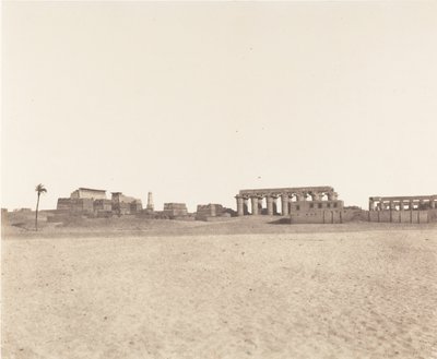 Louksor Tebe, Vista Generale delle Rovine da Félix Teynard
