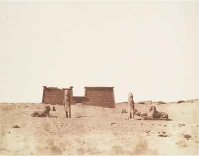 Sébôuah, vista generale del tempio, pubblicato 1851 da Félix Teynard
